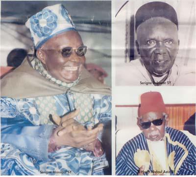 serigne mansour et son pere khalifa babacar et son oncle mame abdoul